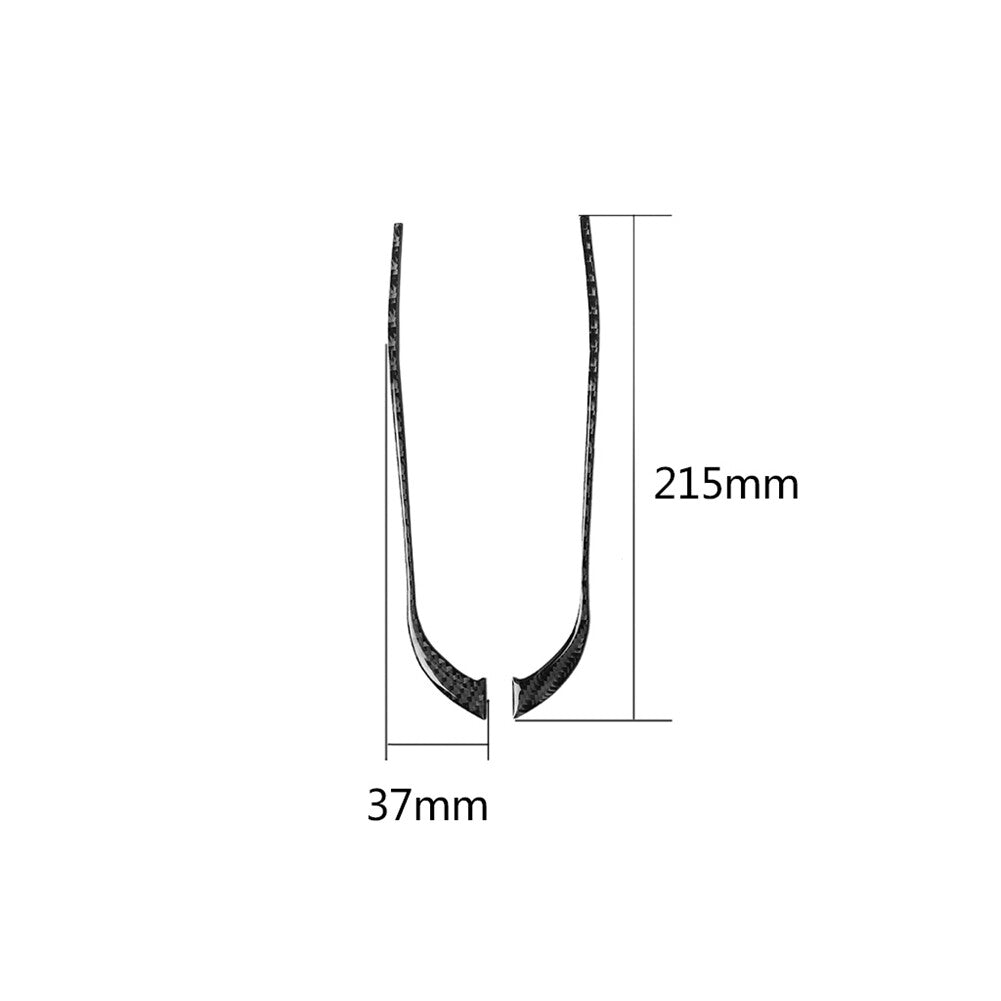 2X Carbon Fiber Interior Door Storage Cover Trim for RAM Promaster 2014-2021 v