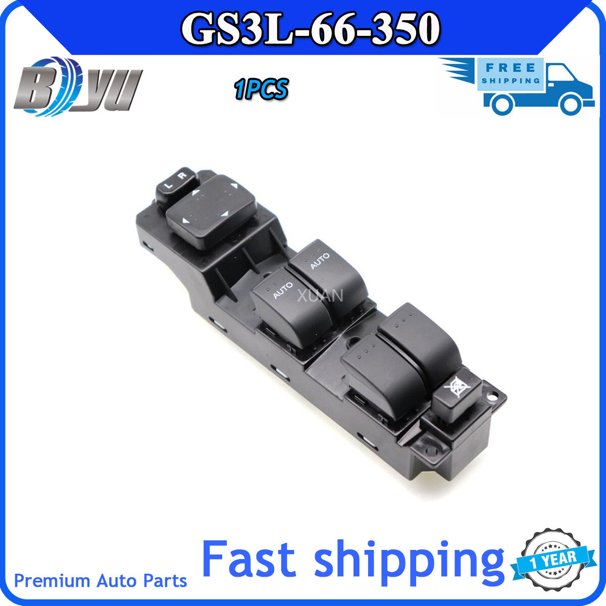 GS3L-66-350 is a power window regulator for Mazda CX7 6 2.5L and 3.7L models. (07-12 model details omitted) v