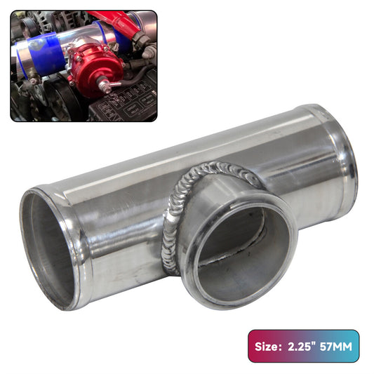 Universal 50mm V-band BOV Flange 2.25 Tube Pipe Blow off Valve Turbo Silver