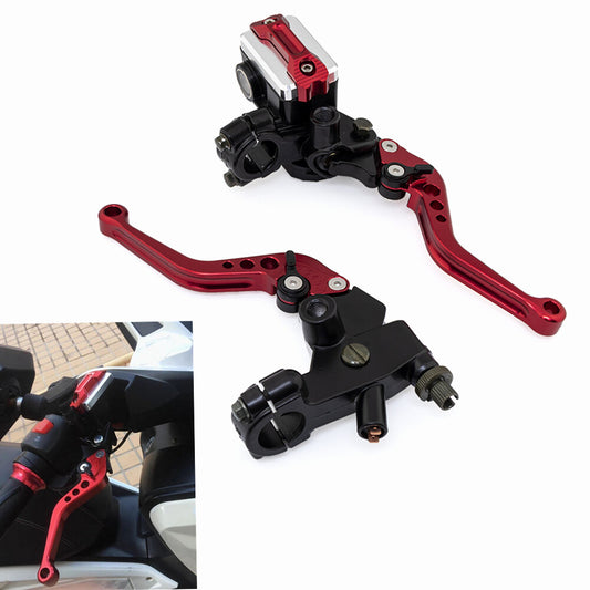 22mm 7/8 Motorcycle Brake Clutch Lever with Hydraulic Master Cylinder Reservoir Q