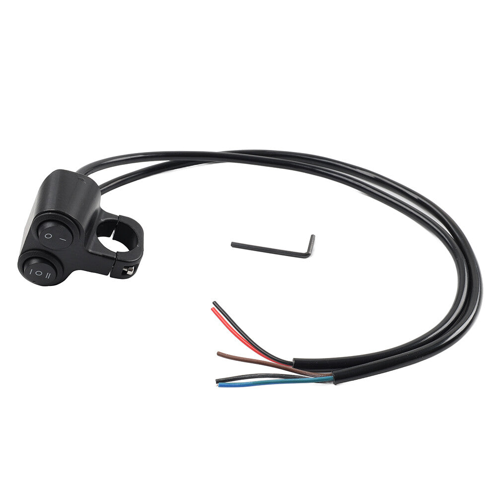 7/8 Motorcycle ATV Dual Button On Off Switch Handlebar Headlight Fog Spot Light