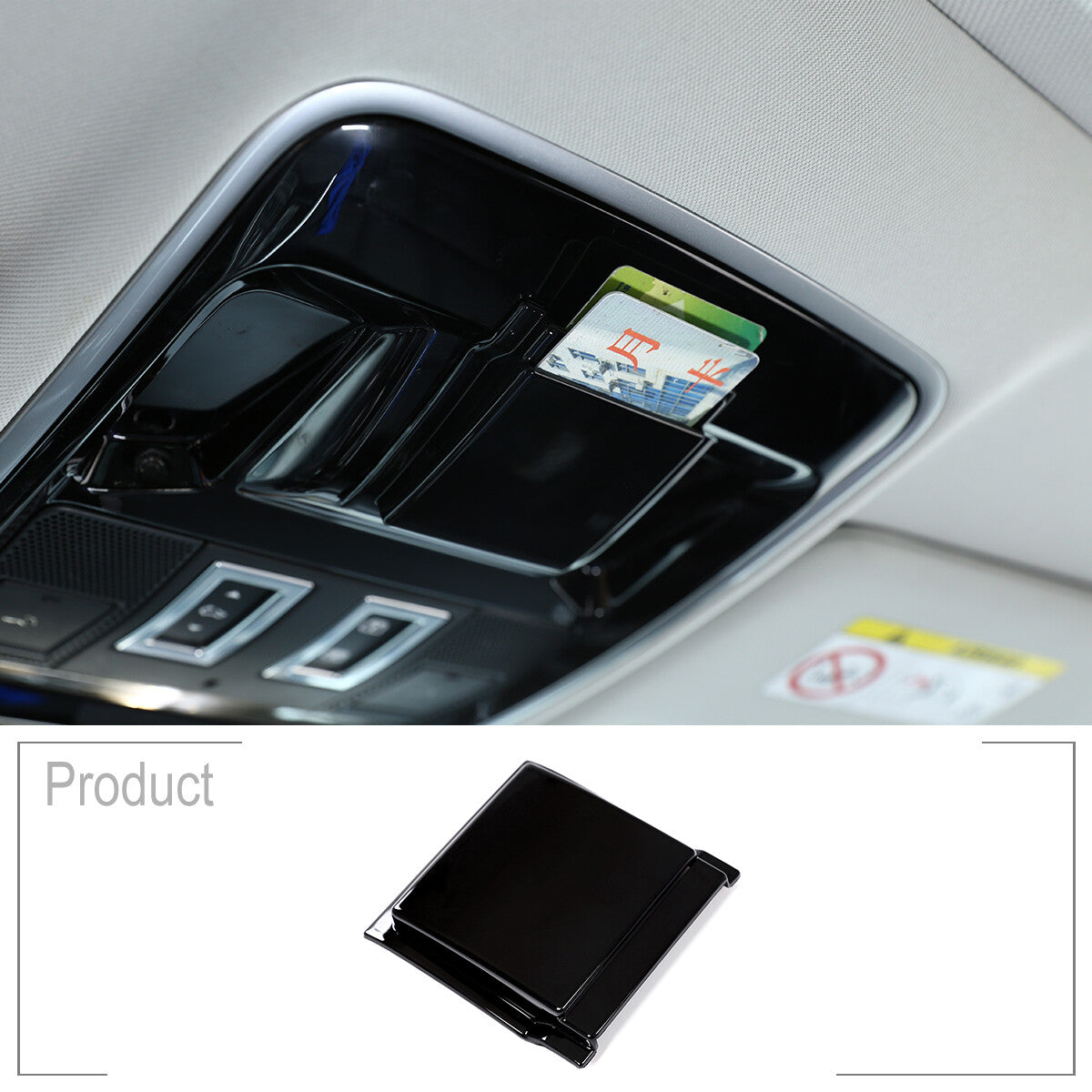 Glossy black car roof card holder protective cover frame for Land Rover for Range Rover Velar 17-21- n