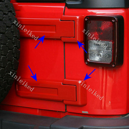 Red Spare Tire Bracket Hinge Cover Protector Part for Jeep for wrangler JK JKU 08-17