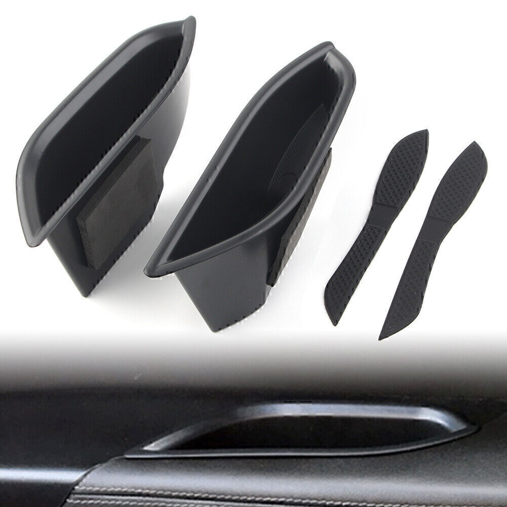 for Cadillac SRX 2011-15 2x Front Door Handle Armrest Storage Box Tray Bin Kit