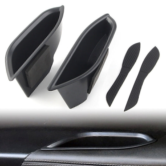for Cadillac SRX 2011-15 2x Front Door Handle Armrest Storage Box Tray Bin Kit