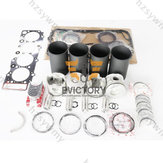 Reconstruction and overhaul kit for piston cylinder liners, gaskets, and bearings suitable for ISUZU 4HG1-T 4HG1T-