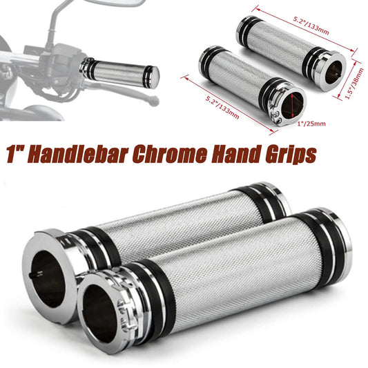 Chrome 1-inch handle Fir for Harley Sportster XL883 XL1200 48 72- n