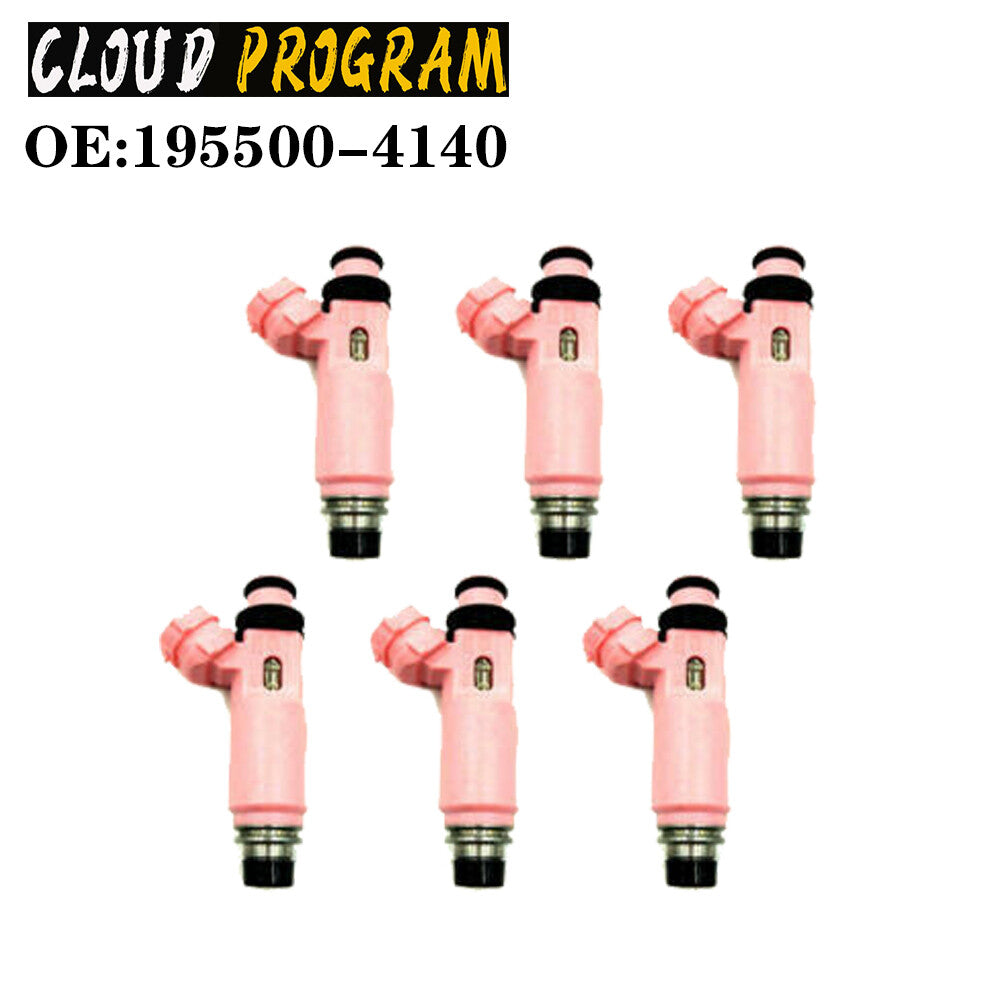 6 Pcs Fuel Injector Nozzle 195500-4140 For Pajero Sport 6G72 3.0 n