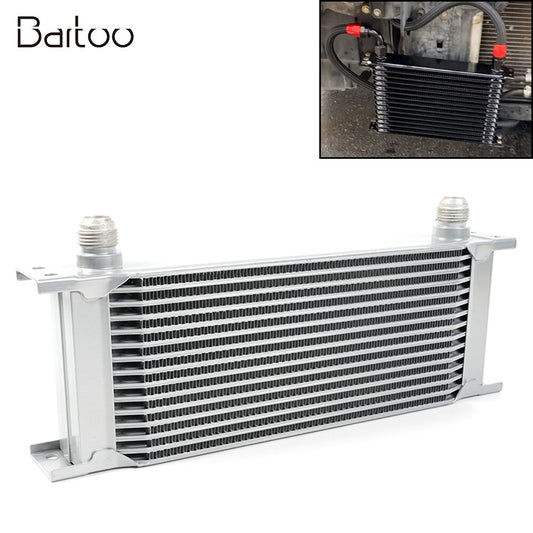Aluminum 15 Row Engine Transmission Oil Coolers 10AN Hose End Fittings Kit Q