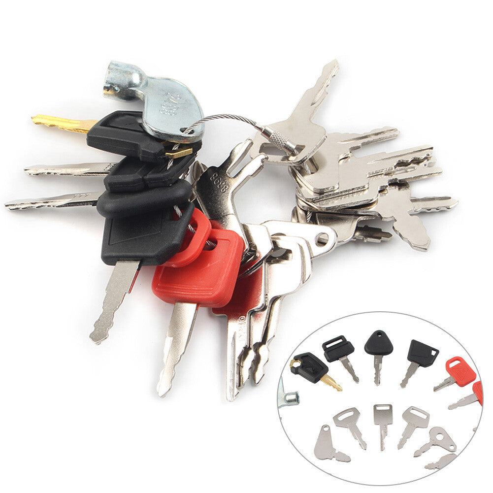 21 Keys Heavy Equipment Construction Ignition Key Set For Cat FITS For Komatsu Q