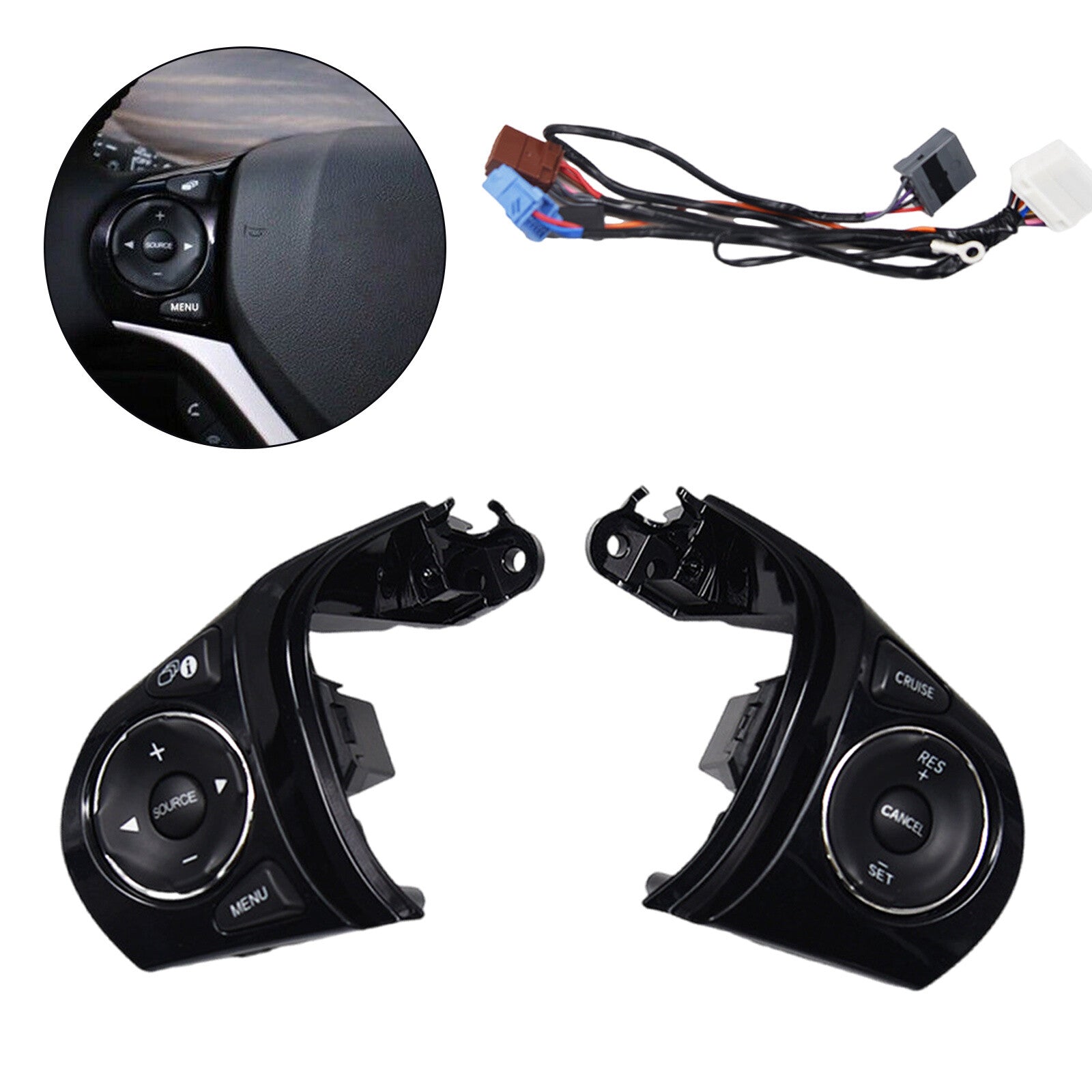 Replacement parts for the multi-function steering wheel control switches of 2012-2015 for Honda for Civic .