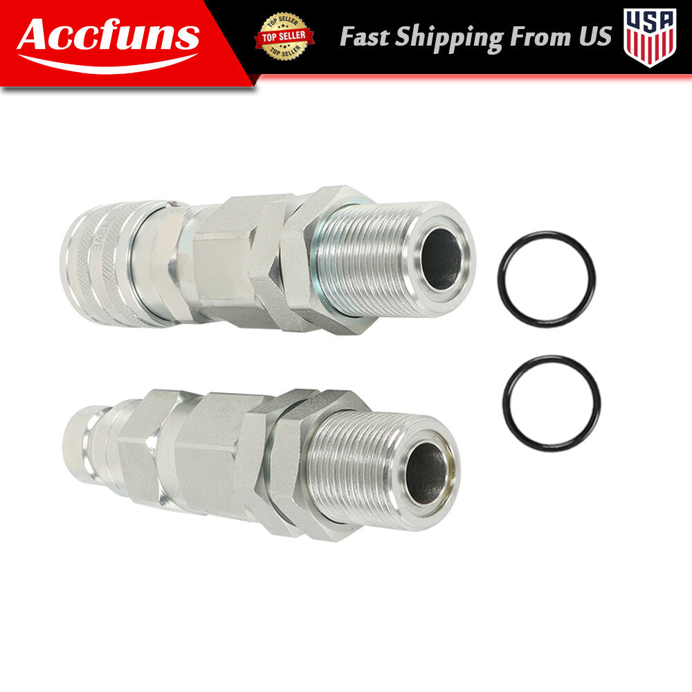 Hyd Quick-Connect Coupler KV13884 AT312877 for John 50C 35G 260 325 CT332- n