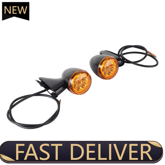 for Harley Road Glide 2015+ Motorcycle Front Amber Turn Signals LED Light Lamp n