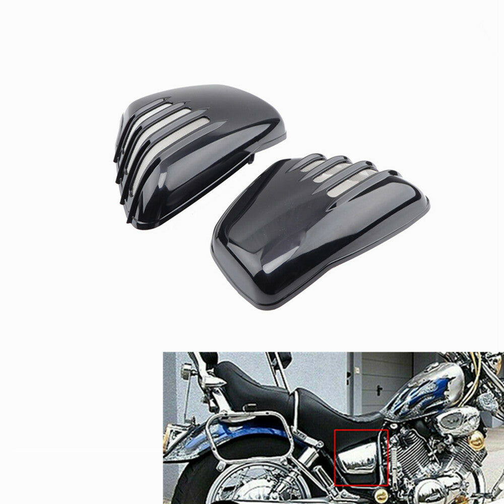 2x Motorcycle Side Battery Fairing Cover for Yamaha XV 700 750 1000 1100 Virago Q