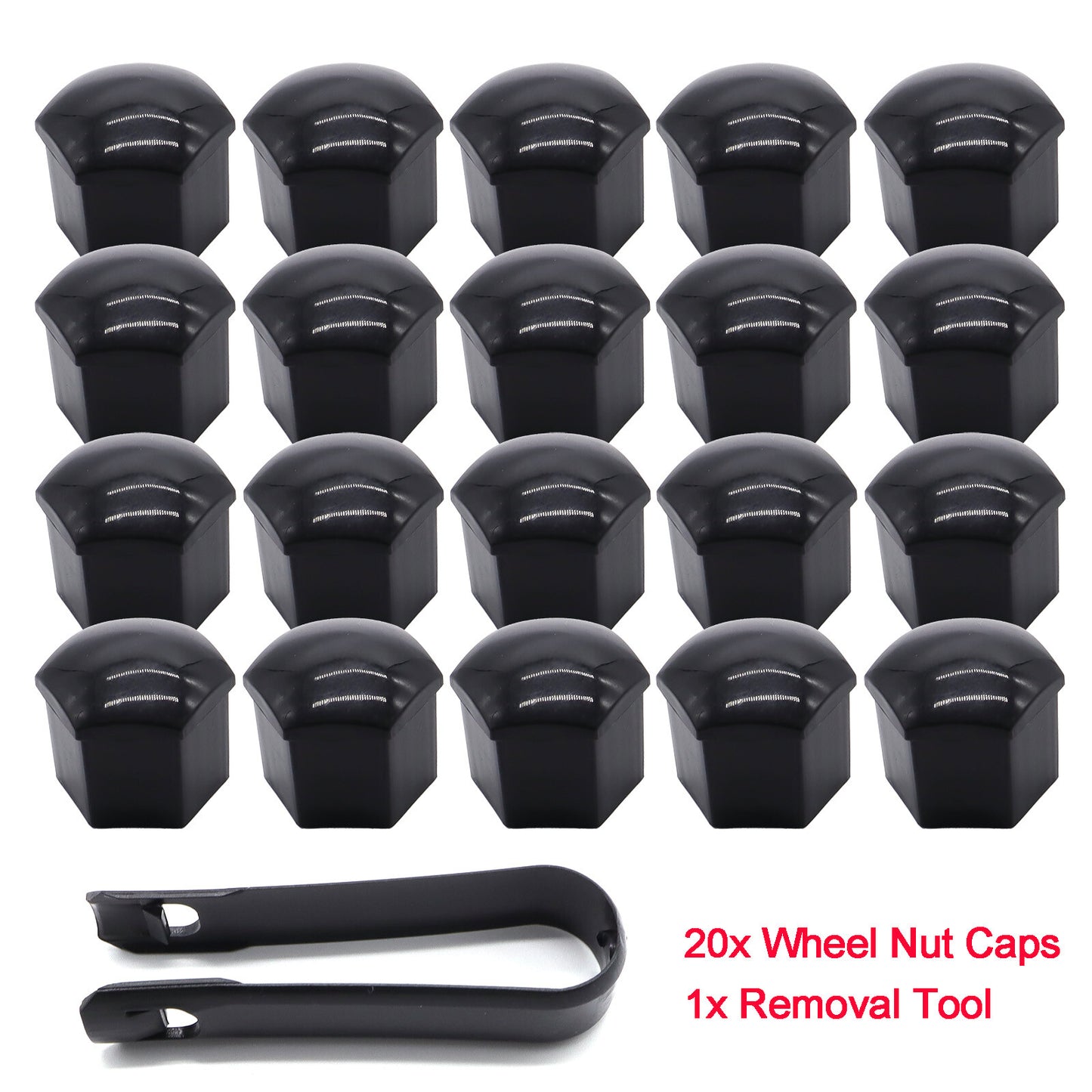 20 x wheel screws wheel nuts bolt screw cover caps cover 21 mm car Q