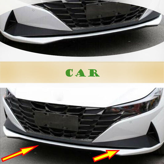 Carbon Fiber Sticke Front Bumper Lip Spoiler Cover Trim for Hyundai for Elantra 2021