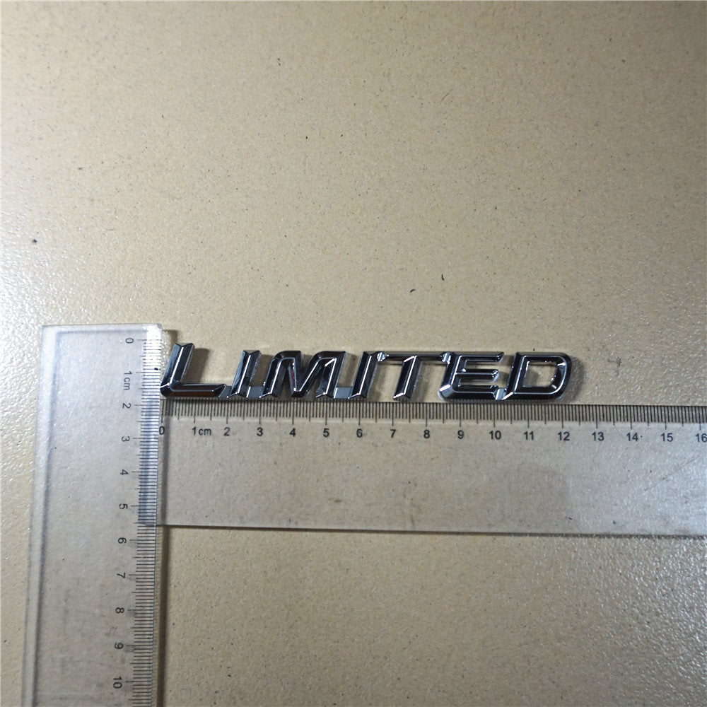 2x LIMITED Silver Chrome Metal Badge Emblem Decal Sticker Engine Racing SUV Auto Q