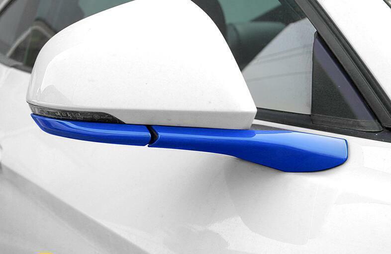 for Ford for Mustang 2015-2022 Paint Blue Rear View Mirror Anti-Scratch Strip 4PCS