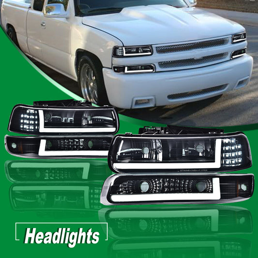 LED DRL Red Mold Water Daybreak 99-02 Black and White Silver Stone 00-06 Tahoe