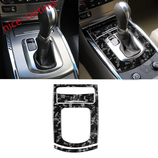 Forged Carbon Fiber Automatic Gear Shift Cover for Infiniti G37 Sedan 2010-2013