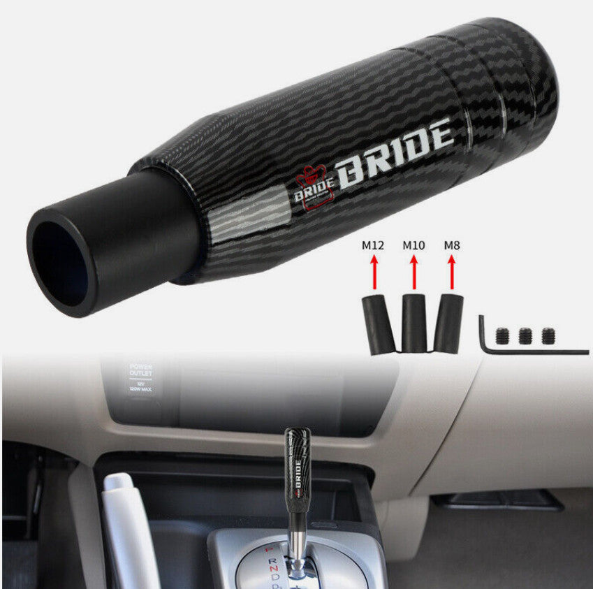 Car Gear Shift Knife Boot Racing Transmission Cover Scoop Sport Black for - v