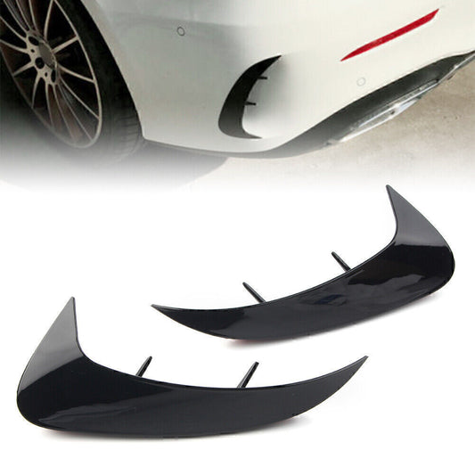 for Benz A Class V177 A220 Sport model 2019+ Rear Bumper Fins Canards Splitters