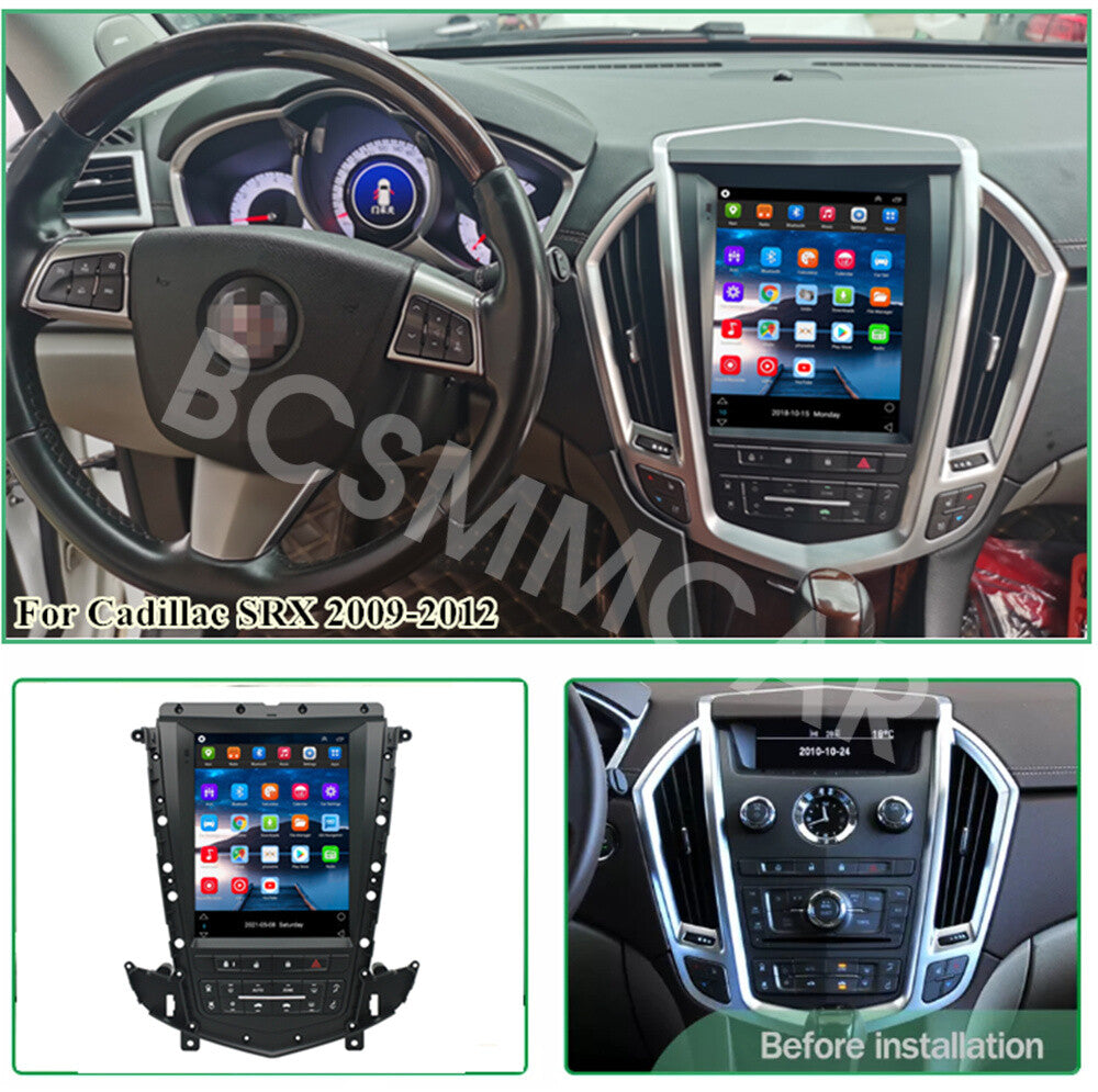 Android 14 Vertical Screen Car Radio GPS 2+32G Fit for Cadillac SRX 2009-2012