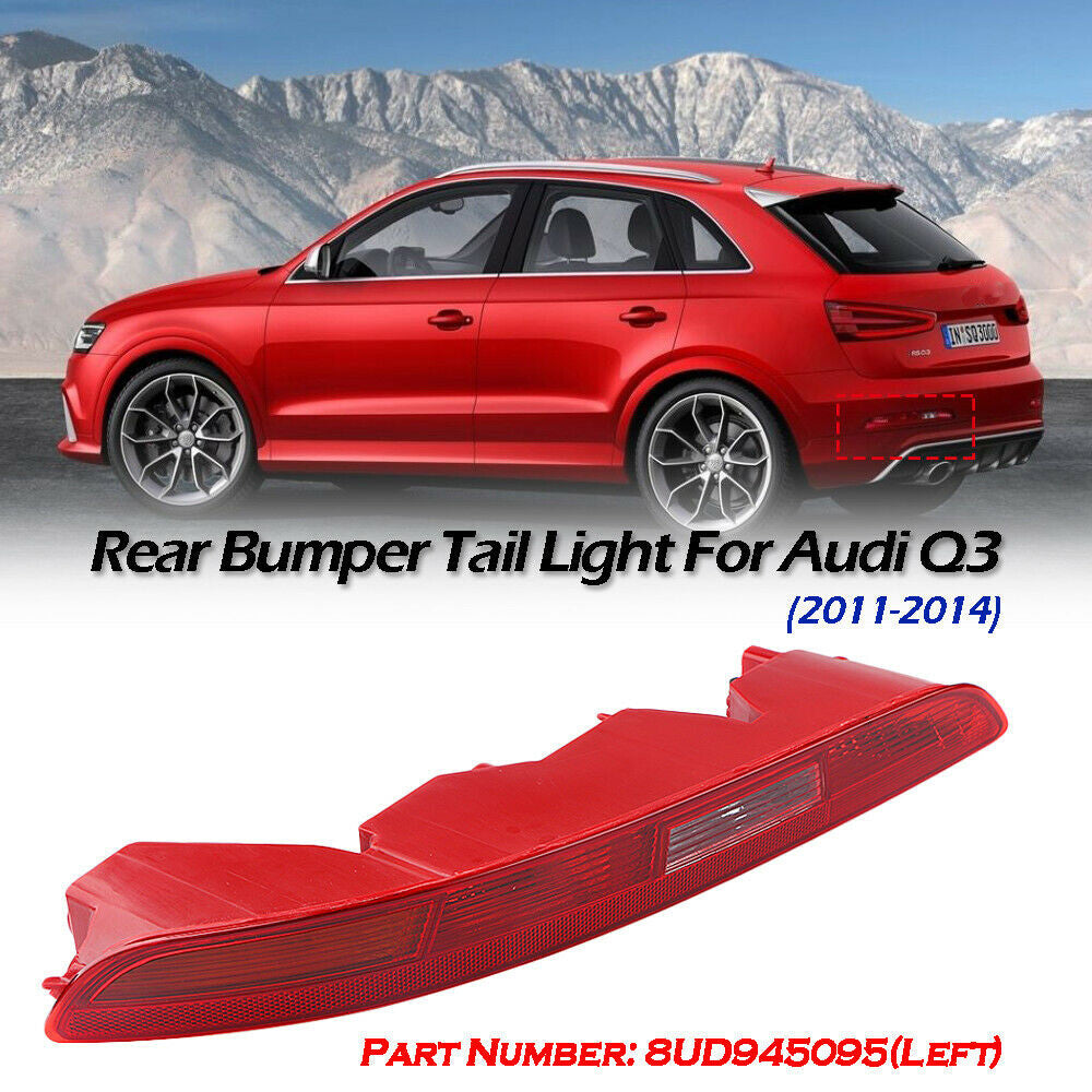 Rear left bumper lower taillight for Audi Q3 2011-2014 parking light 8UD945095 Red