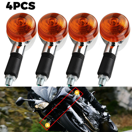 Front + Rear Turn Signal Lights Fit for Kawasaki Vulcan 750 800 900 1700 2000 Q