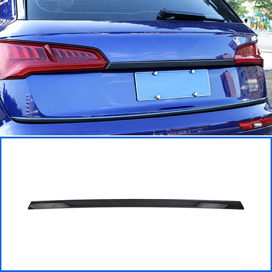 for Audi Q5 SQ5 2018-2022 Carbon Fiber ABS Rear Door Trunk Lid Stripe Cover Trim
