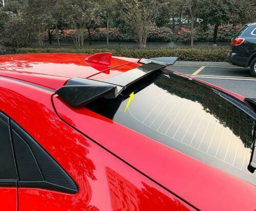 Carbon Fiber Rear Roof Spoiler Wing Flap ABS for Honda for Civic Hatchback 2016-2021