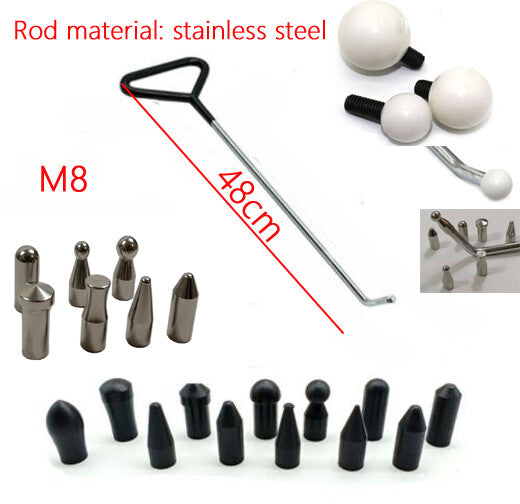 Car Tools Push Rods Auto Body Repair Kit Paintless Dent Repair Hail Removal Tool v