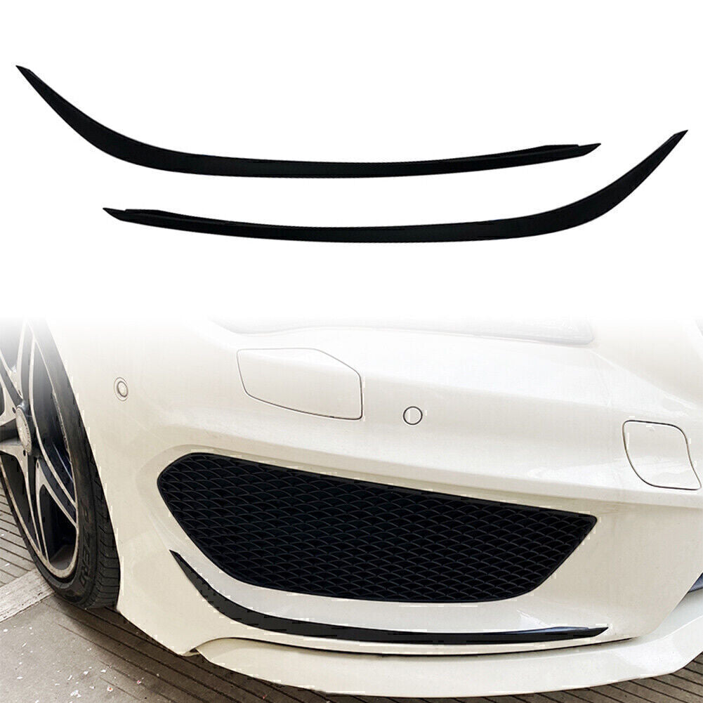 2pcs Front Bumper Lip Splitter Spoiler for Mercedes-Benz CLA C117 2013-2015