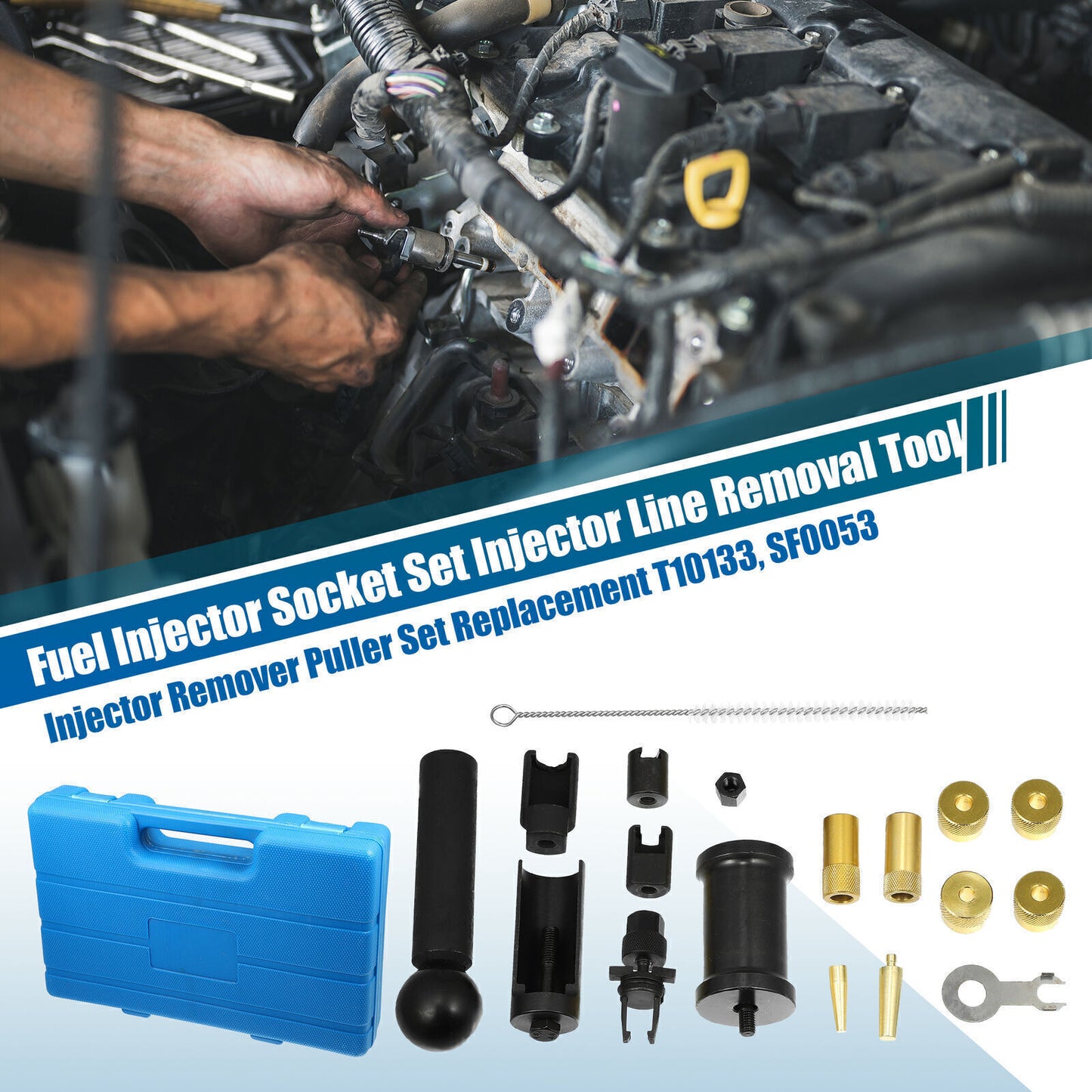 Engine Injector Removal Puller Kit for Audi for Skoda FSI1.4 1.6 1.8 2.0 2.7 V6 Q