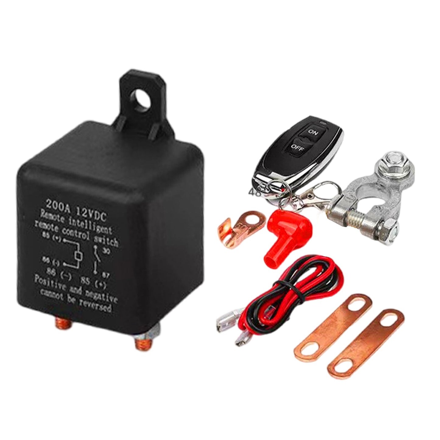 Car battery disconnect isolator main switch with wireless remote control Q