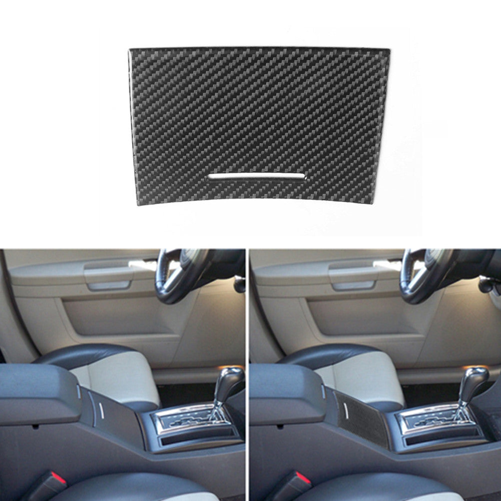 Carbon Fiber Watercup Panel Holder Cover Trim Sticker for Chrysler 300 05-07