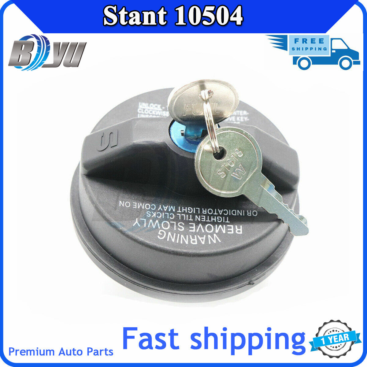 Brand new fuel tank cap with standard lock and key for Tacoma Tundra 10504- v