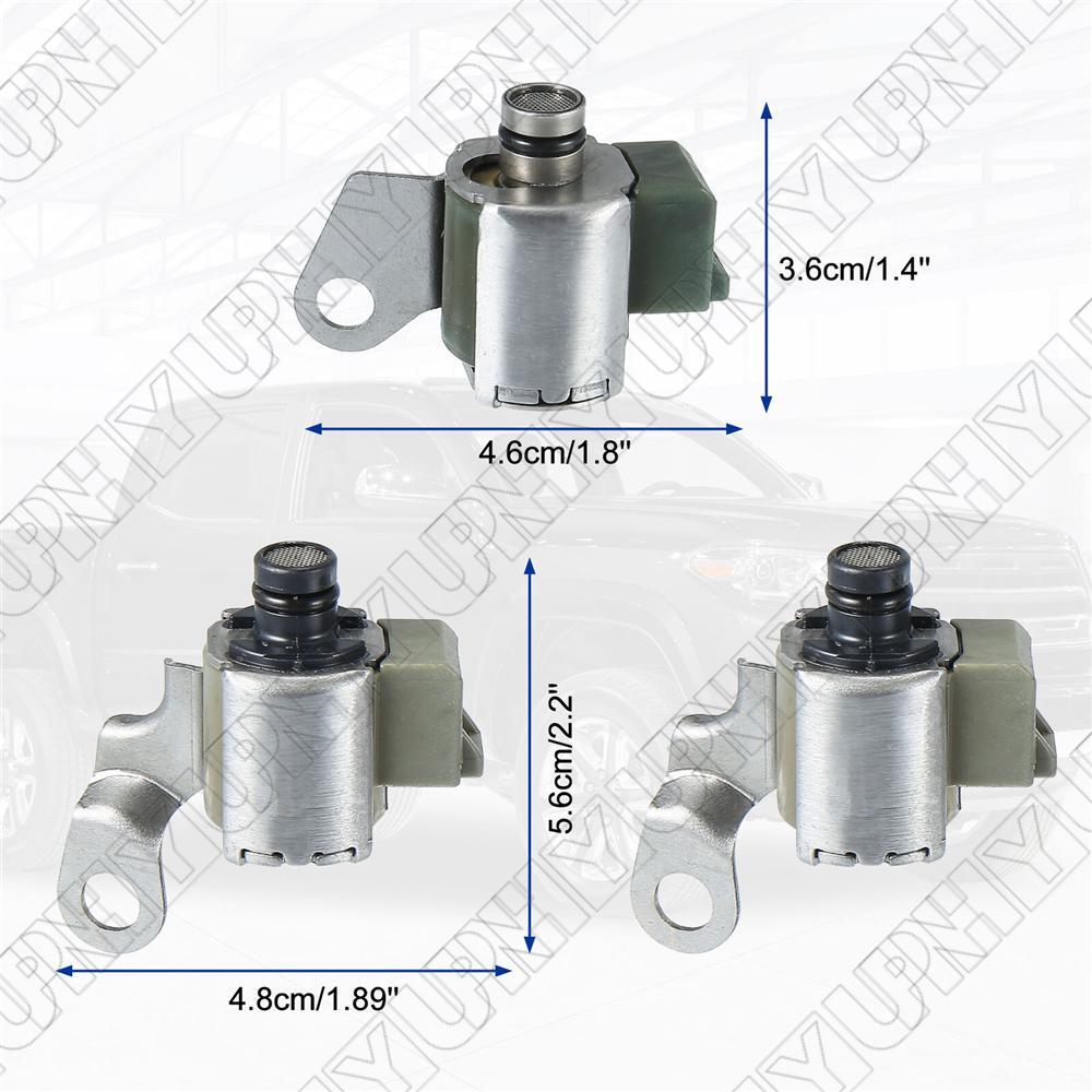 3 Pcs Transmission Solenoid Kit Shift Lock Up Kit for Toyota A340E A340F A340G Q