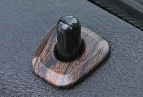 Fit for BMW X2 F39 2018-2021 4PCS Ring Trim Inner Door Bolt Lock Down Wood Grain