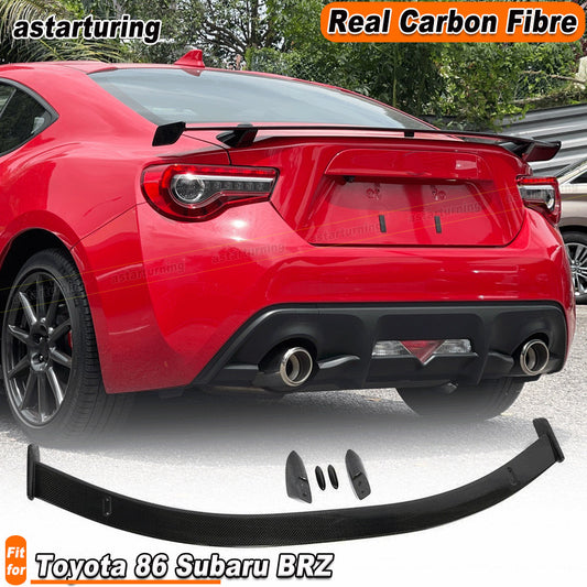 Real Carbon Rear Trunk Spoiler Sport Wing Fit for Toyota 86 for Subaru BRZ 2013-2019