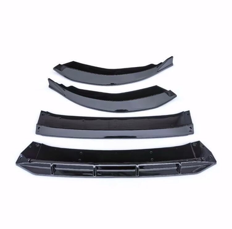 for Honda Accord 2023-2024 Front Bumper Skirt Lip Spoiler Splitter Black ABS 4X n