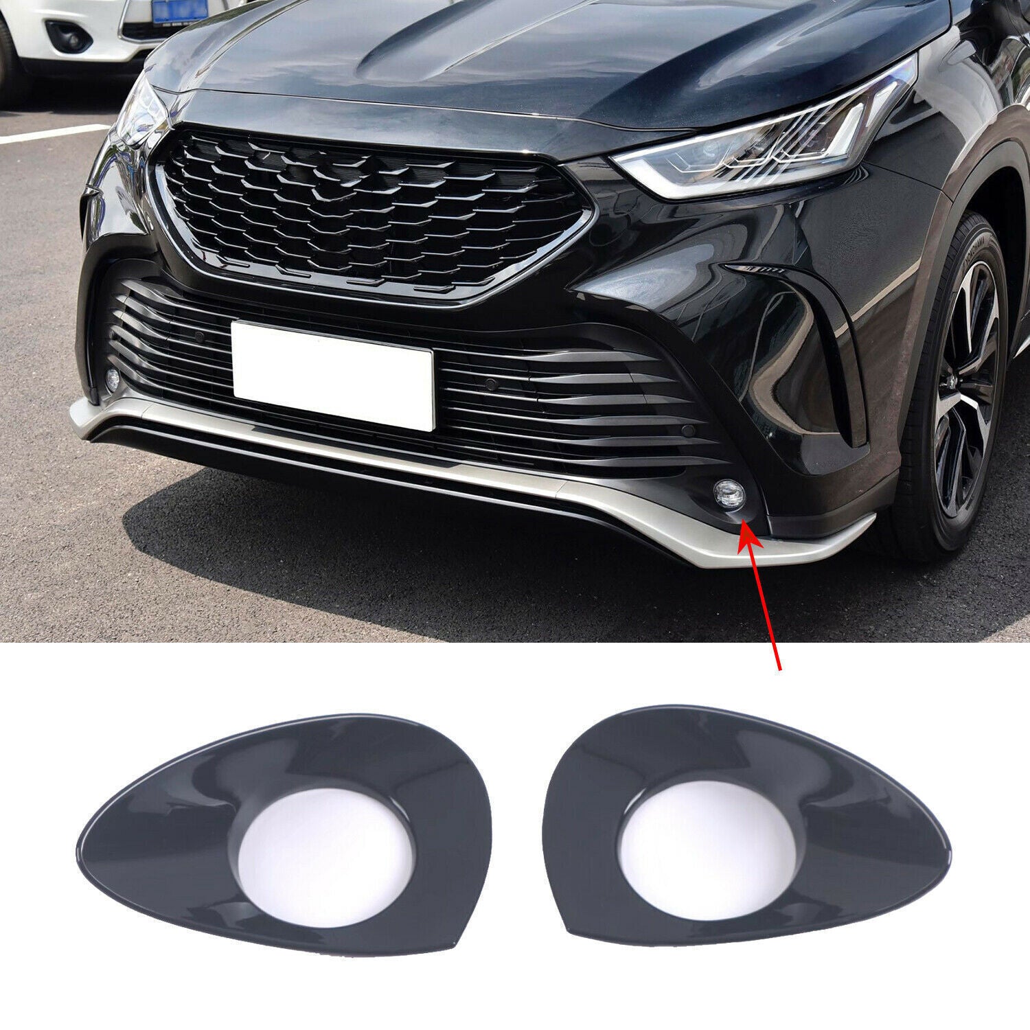 for Hyundai Sonata 2020-2023 Black Car Inner Dashboard Side Air Vent Cover Trims v