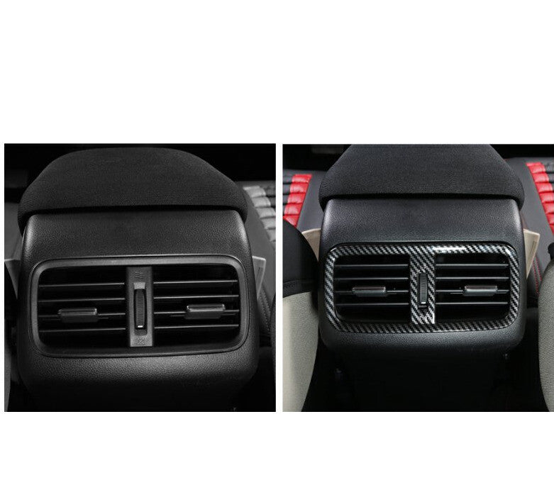 Rear Air Outlet Vent Frame Trim 1X Fit for Honda CRV CR-V 2012-2016 Carbon Fiber