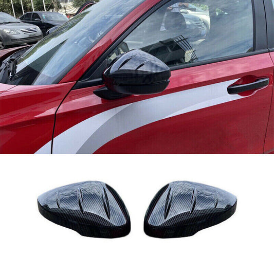 2PCS for Honda for Civic 2022-24 Carbon Fiber Side Door Rearview Mirror Cover Trim