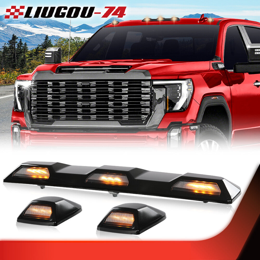 Suitable for 2021-2023 Silverado for Sierra HD Amber Roof Mark Gap Light Kit- v