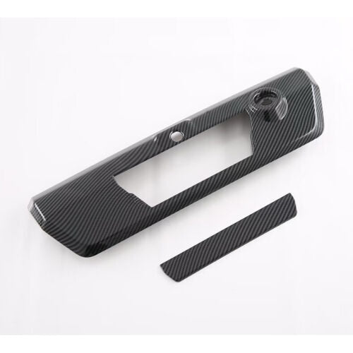 Black Rearview Mirror Rain Guard Eyebrow cover for Land Cruiser 2008-2021 v