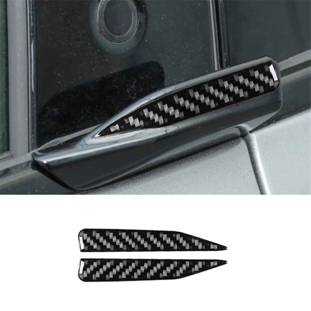 2-Piece Carbon Fiber Door Handle Cover Decorative Stickers  for ford  for Mustang Mach-E