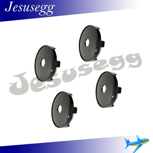 4Pcs 60mm Wheel Rim Center Hub Cap Cover Wheel Center Cap Cover Universal Black Q