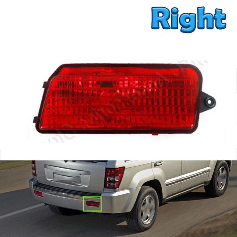 For 2005-2009 for Jeep Grand Cherokee Right Rear Bumper Reflector Light Fog Lamp