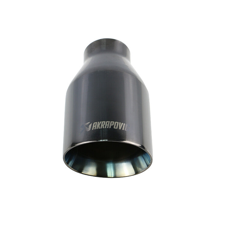 Universal 2 inlet 3.5 outlet Exhaust End Tips Muffler Black Tip Slant Tip JZ